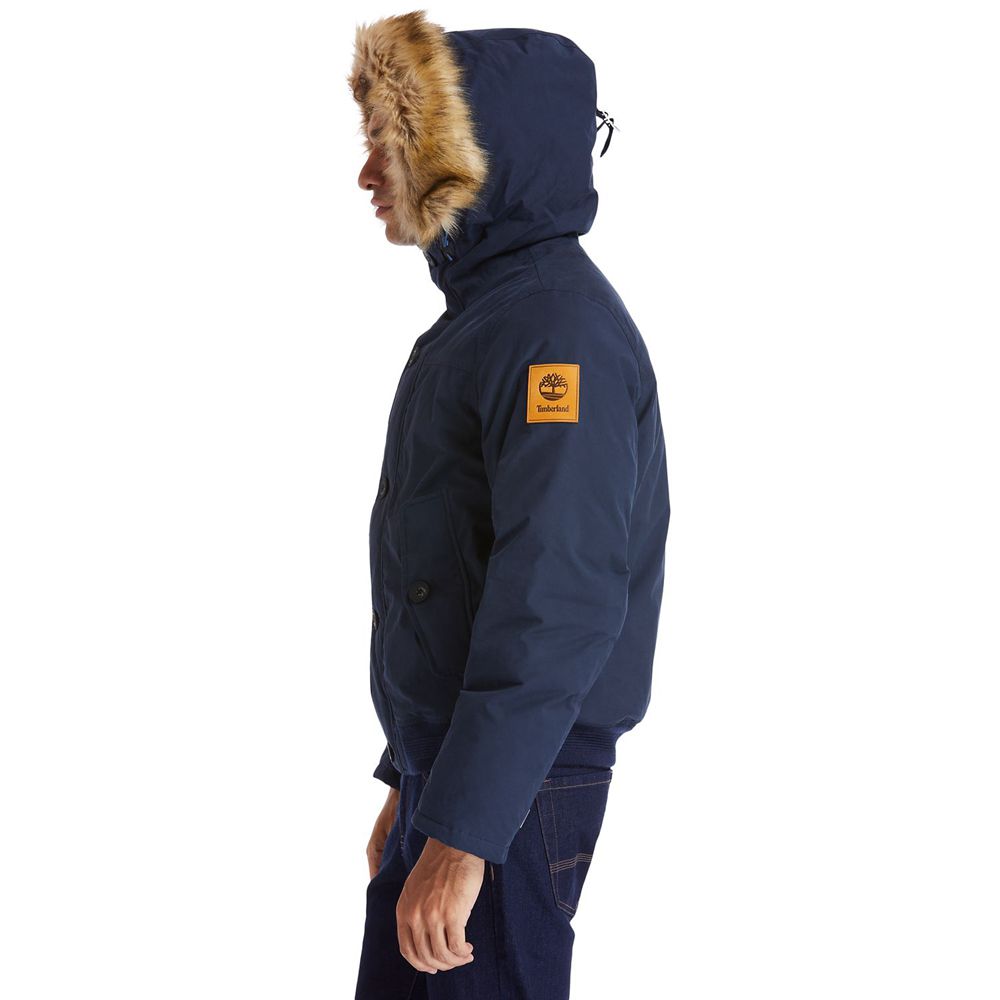 Chaquetas Timberland Argentina Hombre - Scar Ridge Waterproof Snorkel - Azul Marino - EZTDJC-654